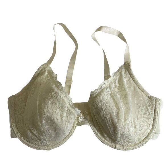 Jones New York Cream Lace Underwire Bra -36D‎ - Picture 2 of 9